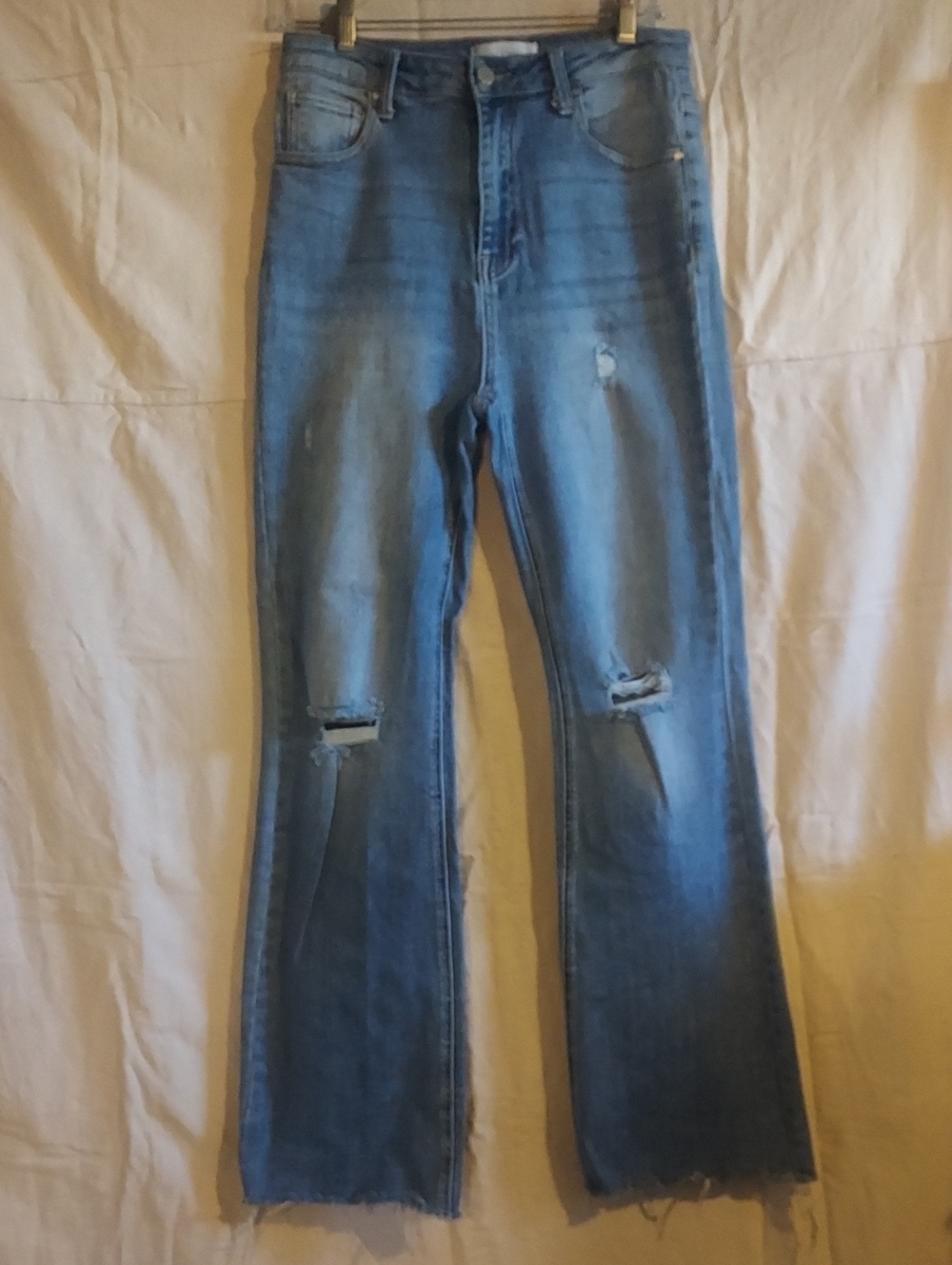 Risen Women’s Light Blue Distressed High-Rise Jeans 9/29